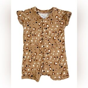 Leopard Print Kids Romper